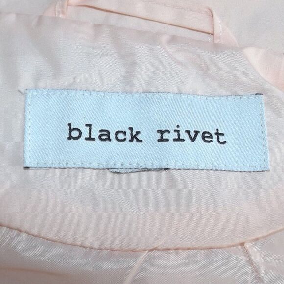 BLACK RIVET Puffer Vest, M, Pink, Zipper, Stand up collar, Pockets, Polyester - Picture 10 of 12